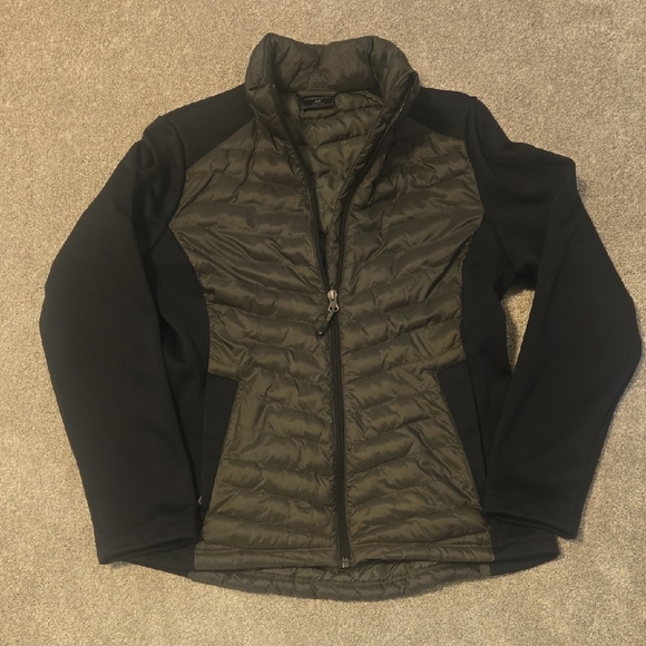 32 Degrees Jackets & Blazers - 32 Degrees Black and Green Puffer Jacket Lightweight Quilted Design Size Small